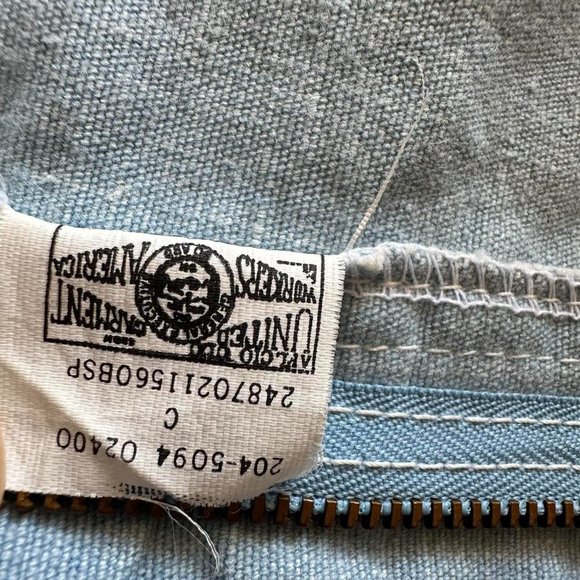 Vintage 80s LEE Union Made in‎ USA Men's Light Blue Denim Straight Leg Jeans - Picture 5 of 8